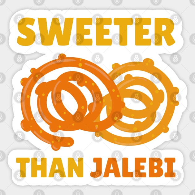 Sweeter than jalebi Sticker by The WYLD Tribe